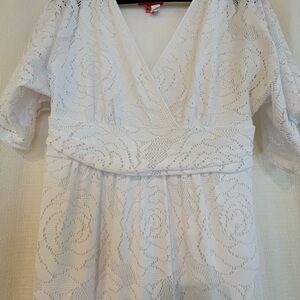 Lilly Pulitzer White Rose Dress L